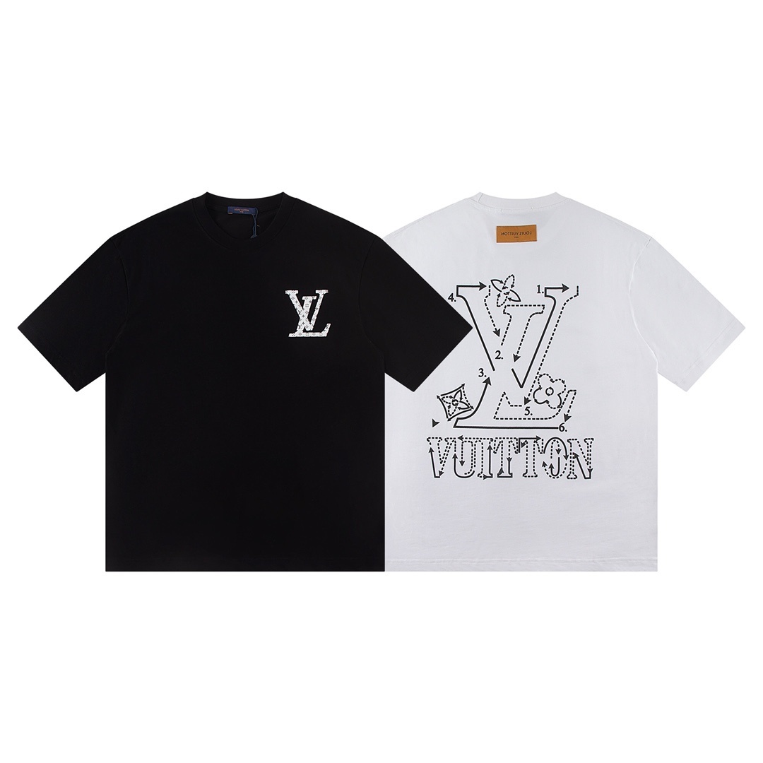 Louis Vuitton T-shirt W2642 Black/White