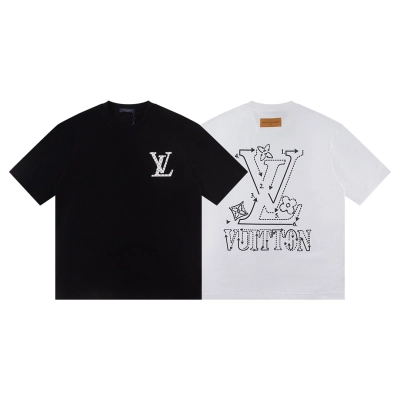 Louis Vuitton T-shirt W2642 Black/White 01