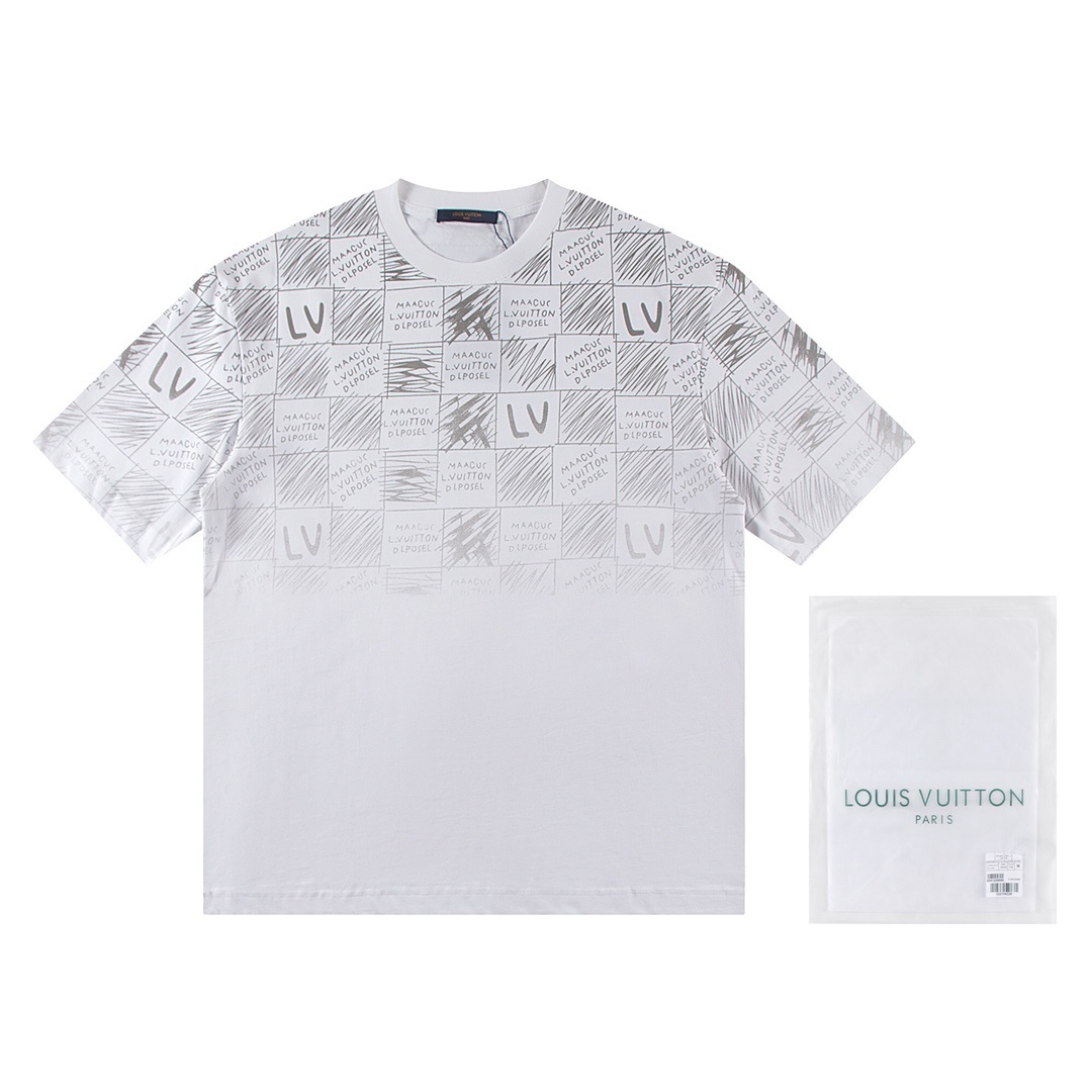 Louis Vuitton T-shirt W2644 Black/White