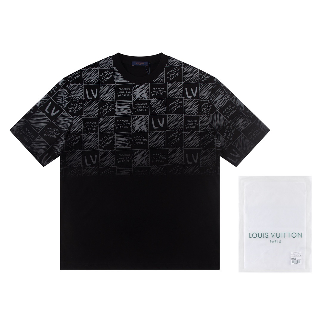 Louis Vuitton T-shirt W2644 Black/White