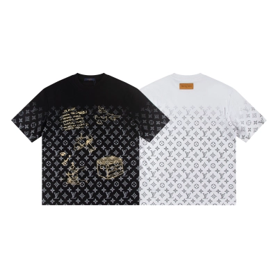 Louis Vuitton T-shirt W2948 Black/White 01