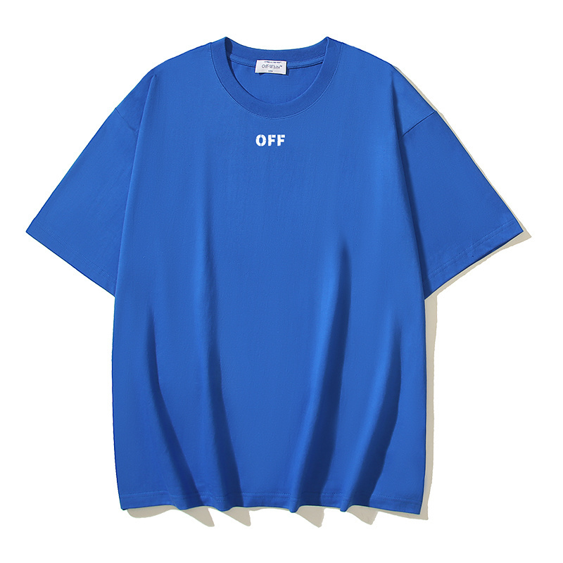 Off-white T-Shirt #158 Black/White/Blue/Claret