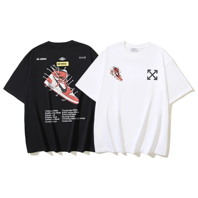 Off-white T-Shirt #162 Black/White 01