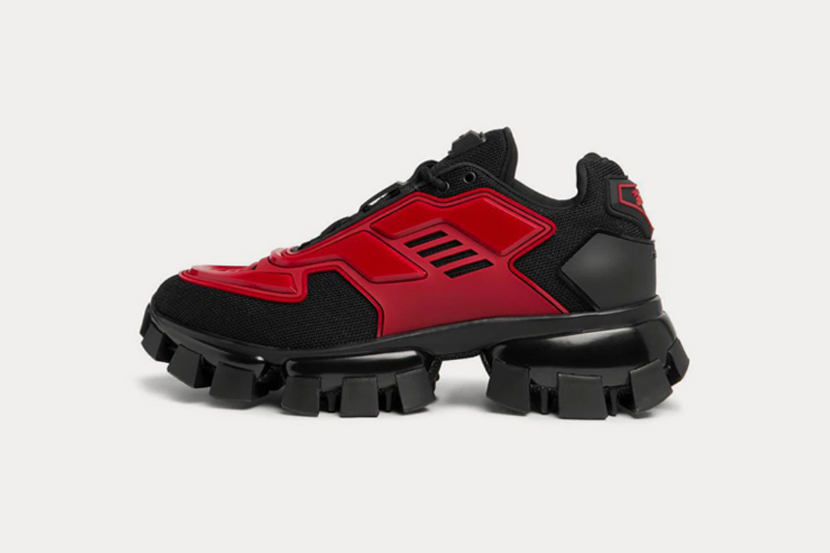 Prada Cloudbust Thunder Sneakers Black Red
