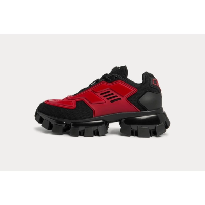 Prada Cloudbust Thunder Sneakers Black Red 01