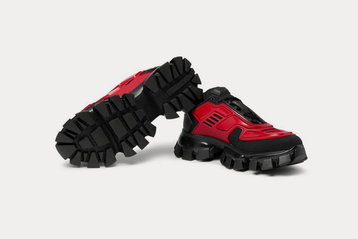 Prada Cloudbust Thunder Sneakers Black Red