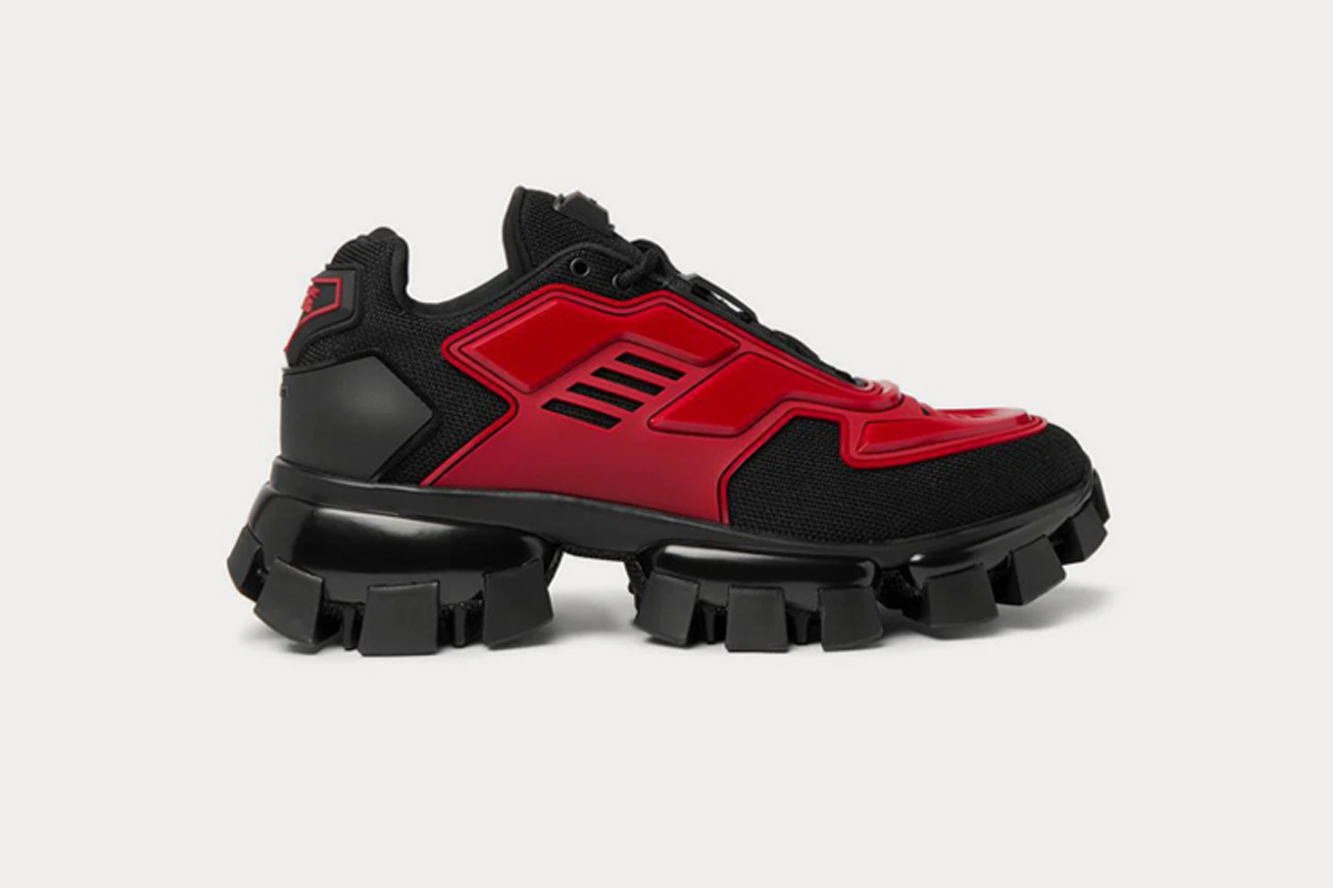 Prada Cloudbust Thunder Sneakers Black Red