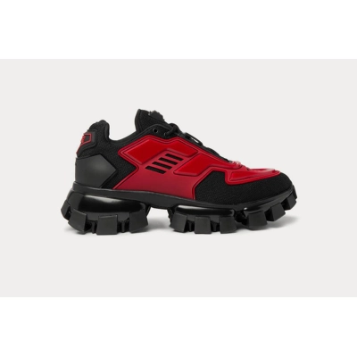 Prada Cloudbust Thunder Sneakers Black Red 02