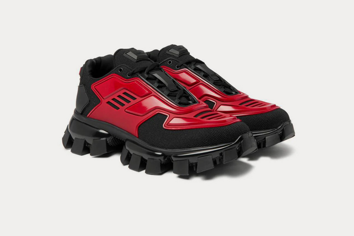 Prada Cloudbust Thunder Sneakers Black Red