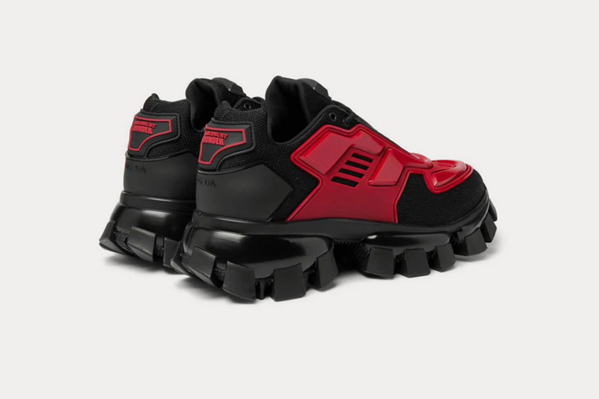 Prada Cloudbust Thunder Sneakers Black Red