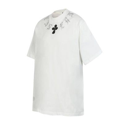 Chrome Hearts T-shirt #2012 Black/White 02