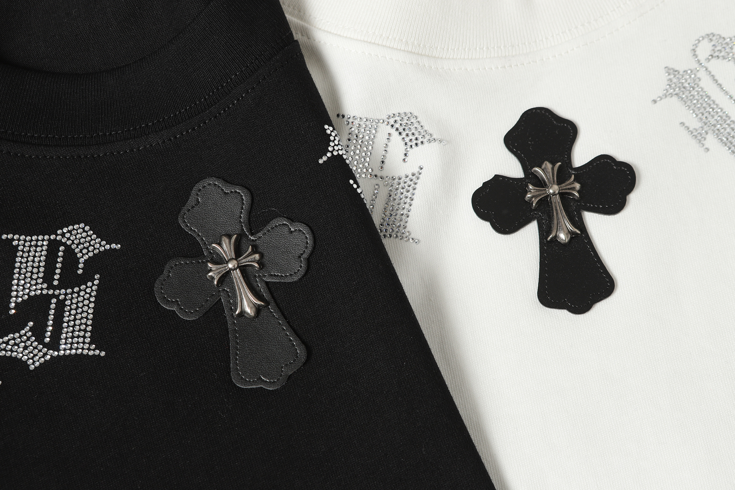 Chrome Hearts T-shirt #2012 Black/White