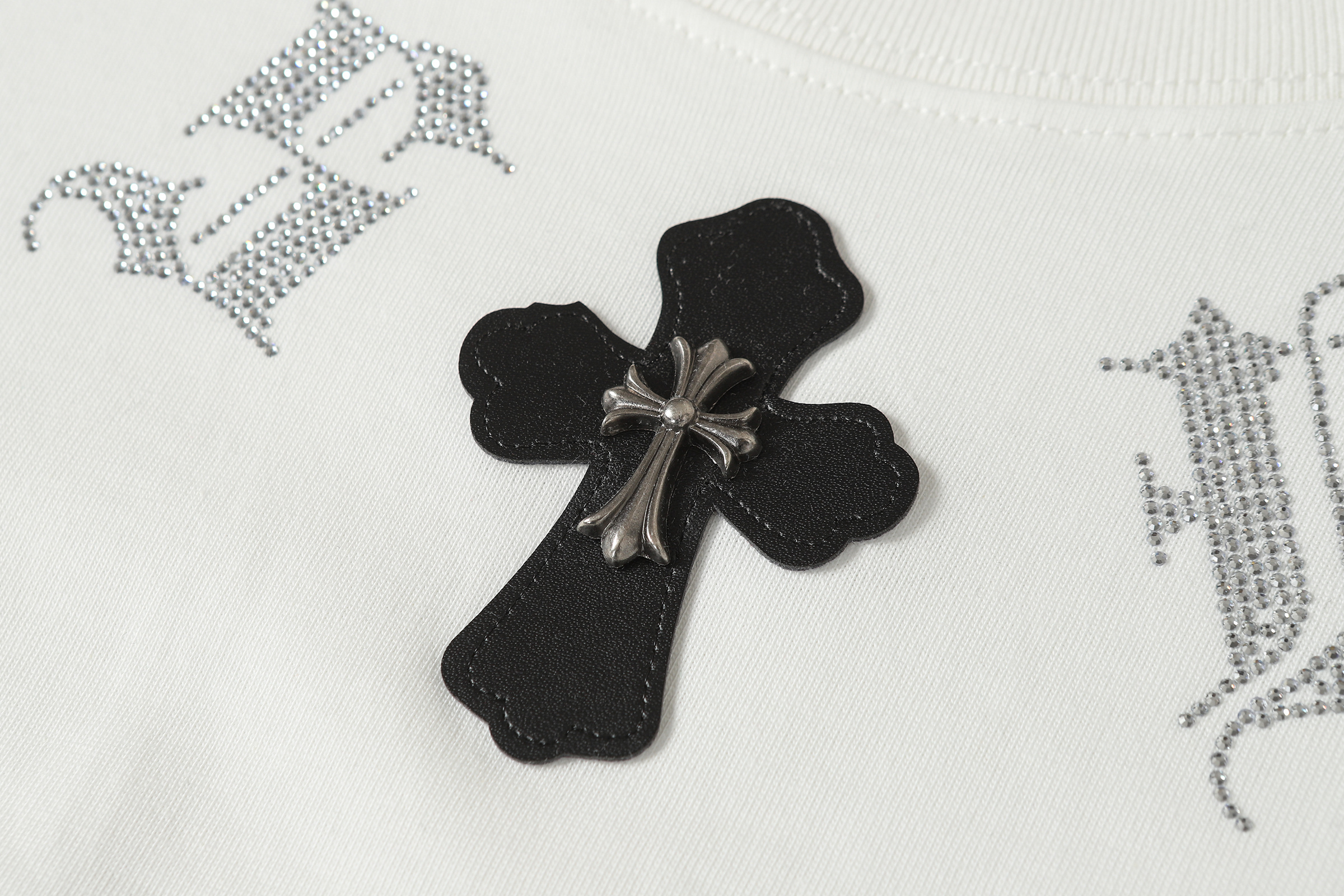 Chrome Hearts T-shirt #2012 Black/White