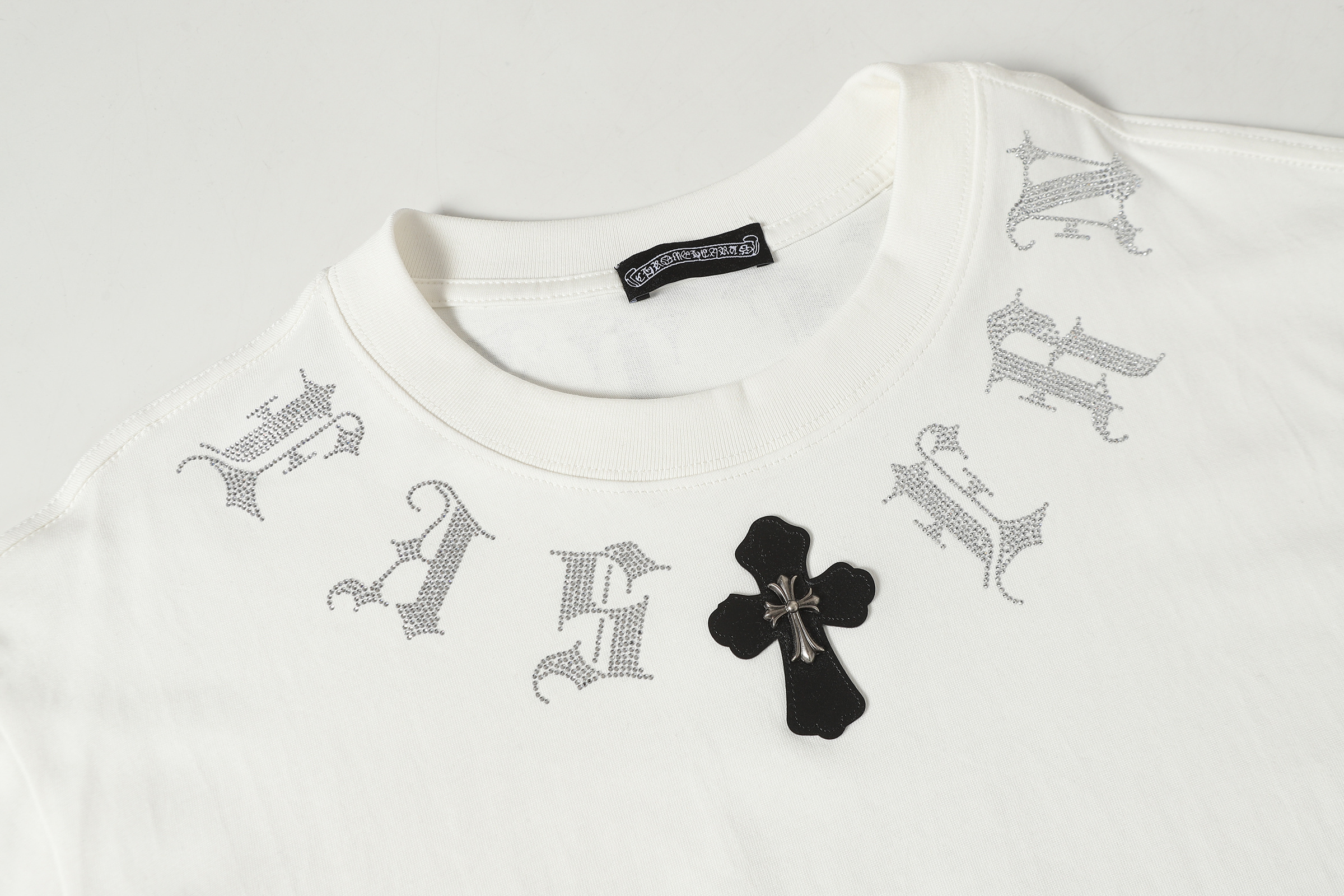 Chrome Hearts T-shirt #2012 Black/White