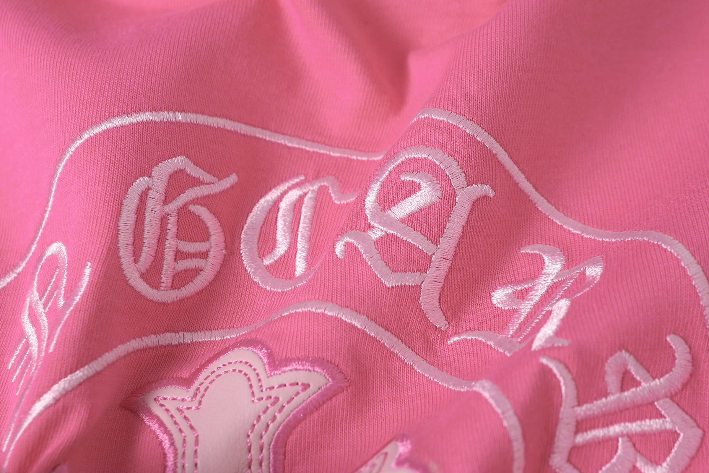 Chrome Hearts T-shirt #2207 Black/White/Pink