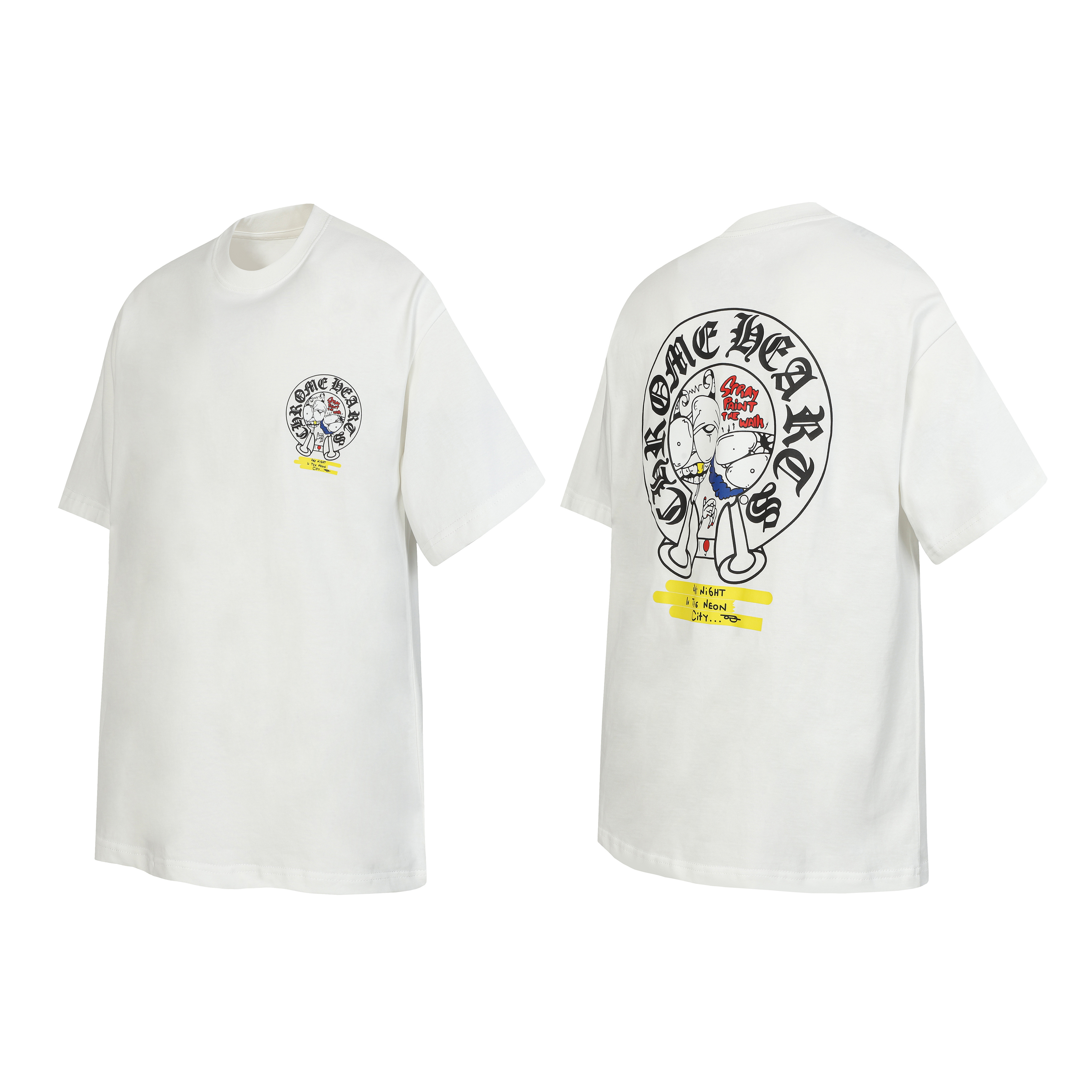 Chrome Hearts T-shirt #2229 Black/White