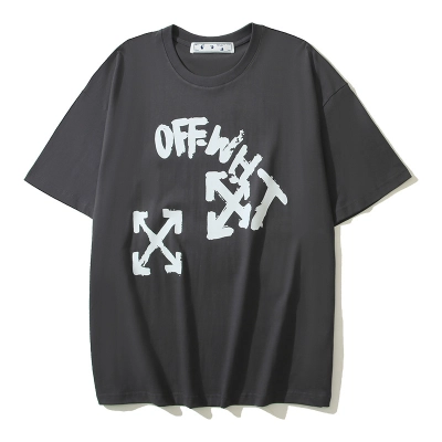 Off-white T-Shirt #106 Black/White/Gray 02