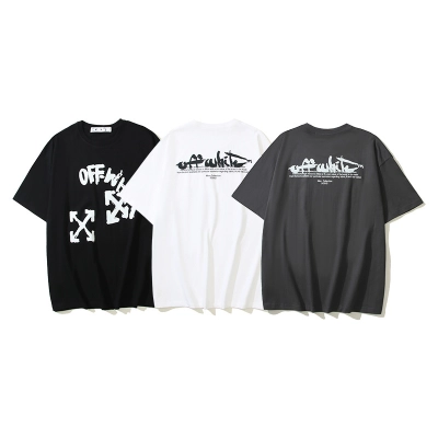 Off-white T-Shirt #106 Black/White/Gray 01