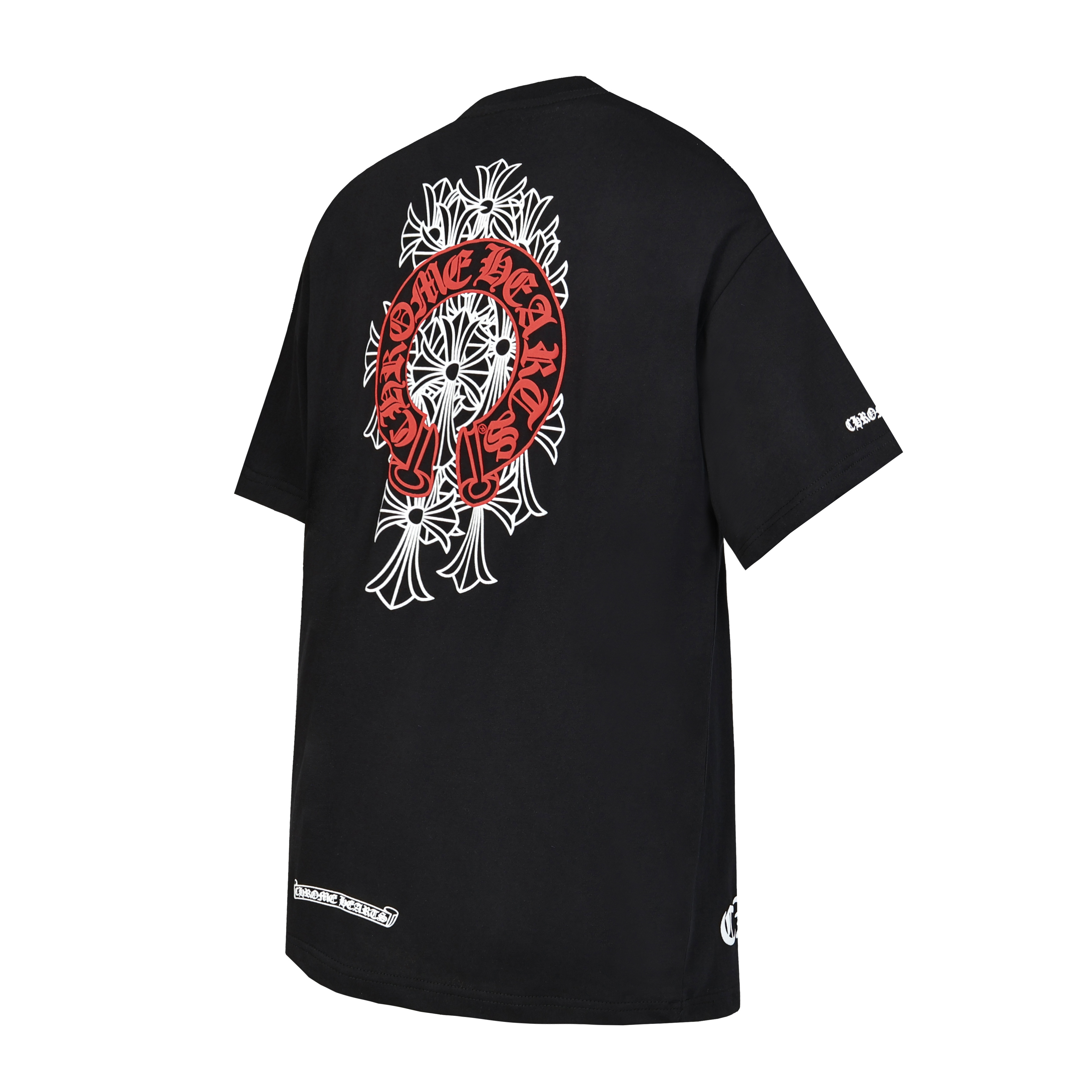 Chrome Hearts T-shirt #2221 Black/White/Pink
