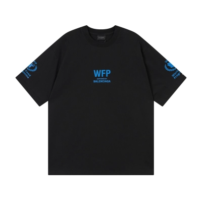 Balenciaga 2026 World Food Programme Charity Limited Edition T-shirt Black/Apricot 02