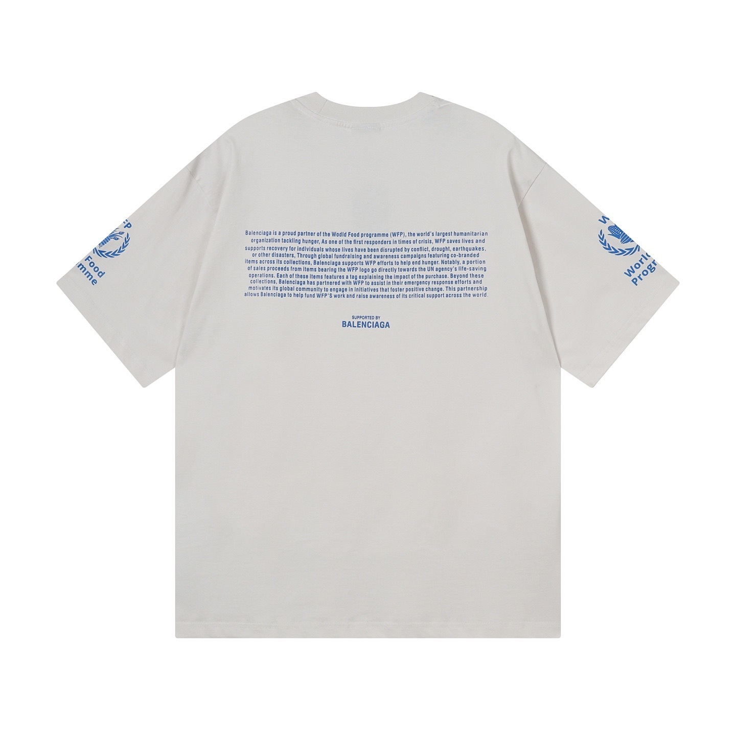 Balenciaga 2026 World Food Programme Charity Limited Edition T-shirt Black/Apricot