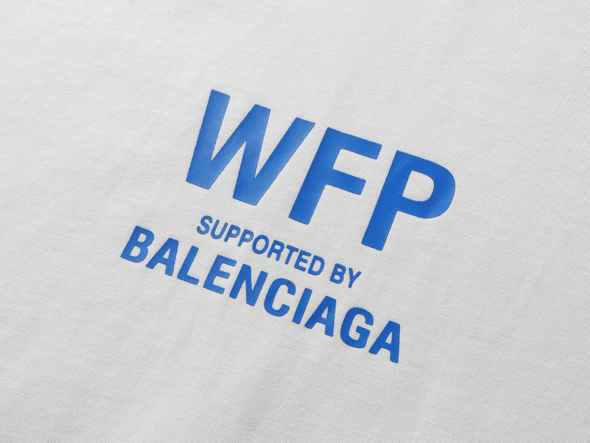 Balenciaga 2026 World Food Programme Charity Limited Edition T-shirt Black/Apricot