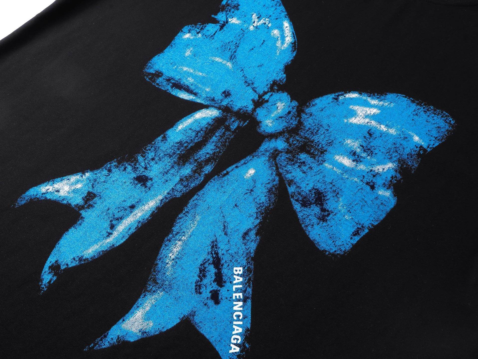 Balenciaga Bow Print T-shirt Black/Pink