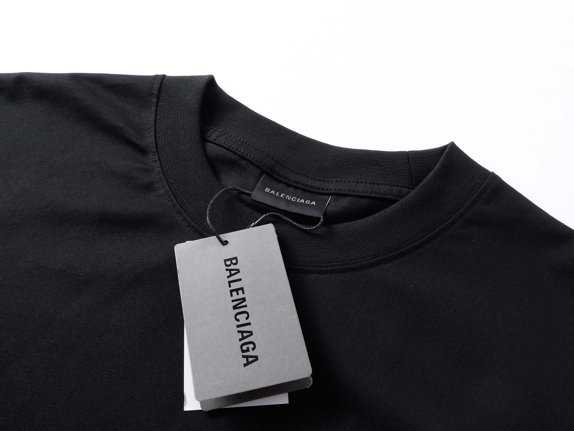 Balenciaga Embroidered Logo T-shirt Black/Red/Gray