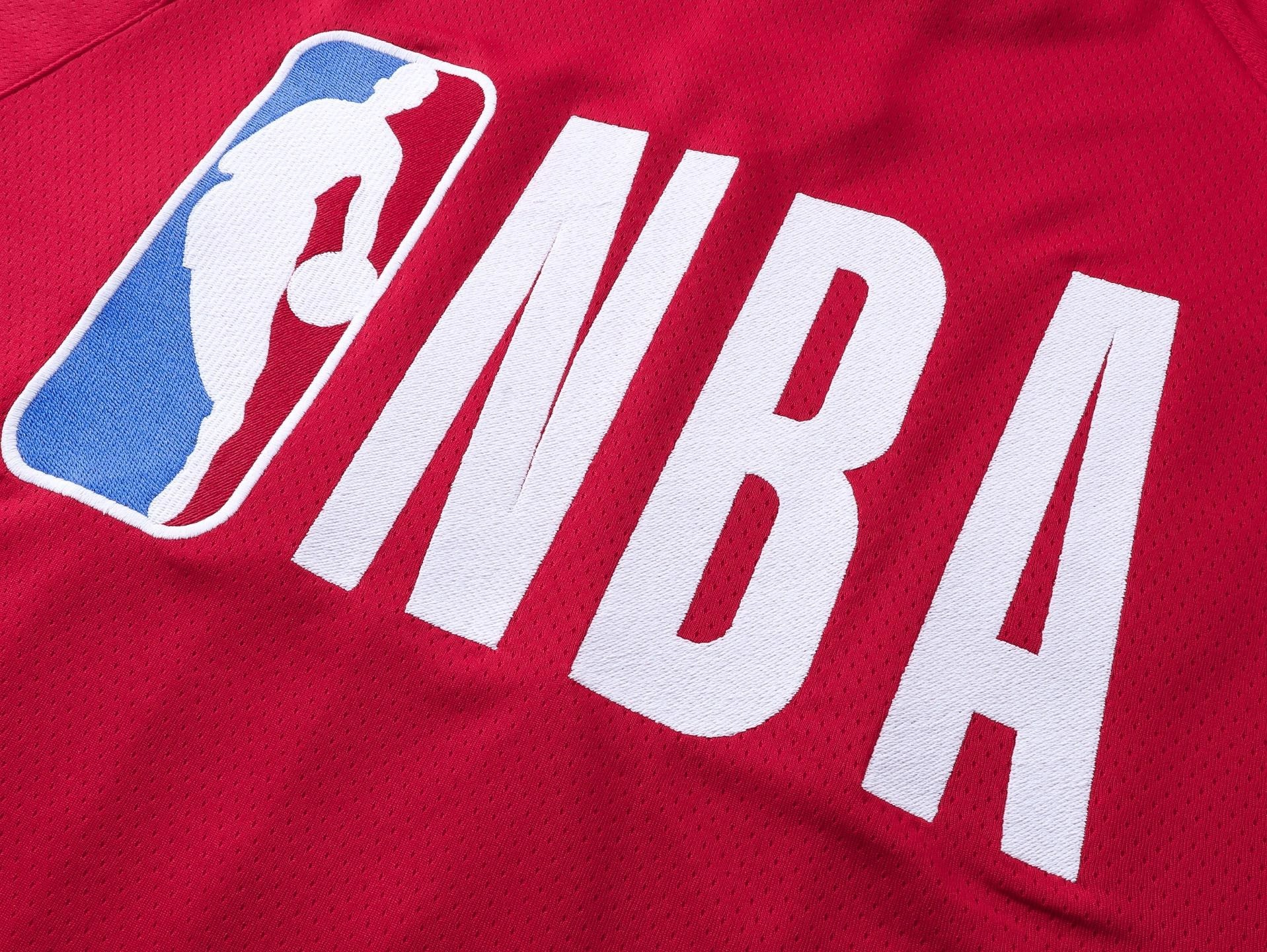 Balenciaga NBA Co-Branded Health Network Qversized Color Bocked T-shirt Black/White/Red