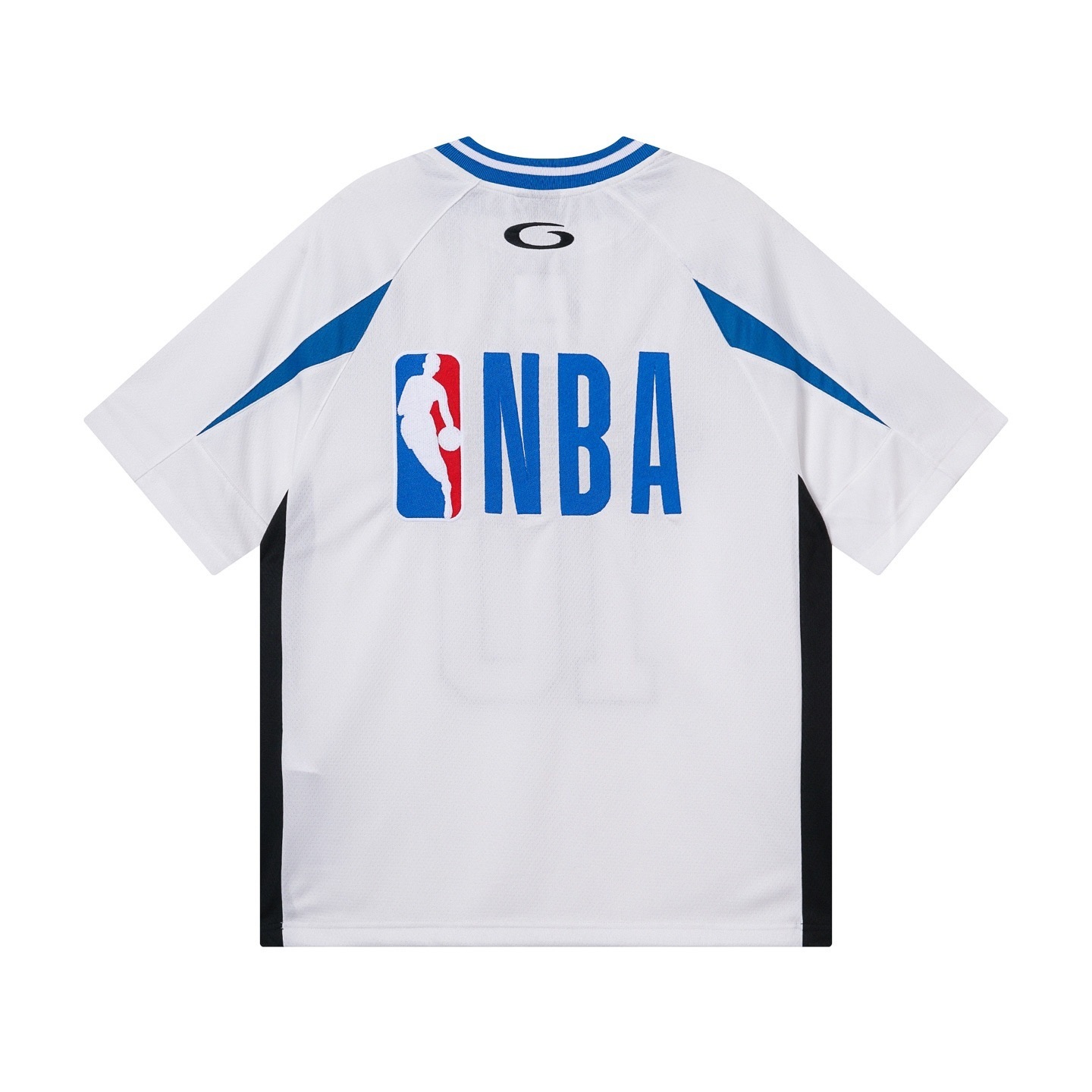 Balenciaga NBA Co-Branded Health Network Qversized Color Bocked T-shirt Black/White/Red