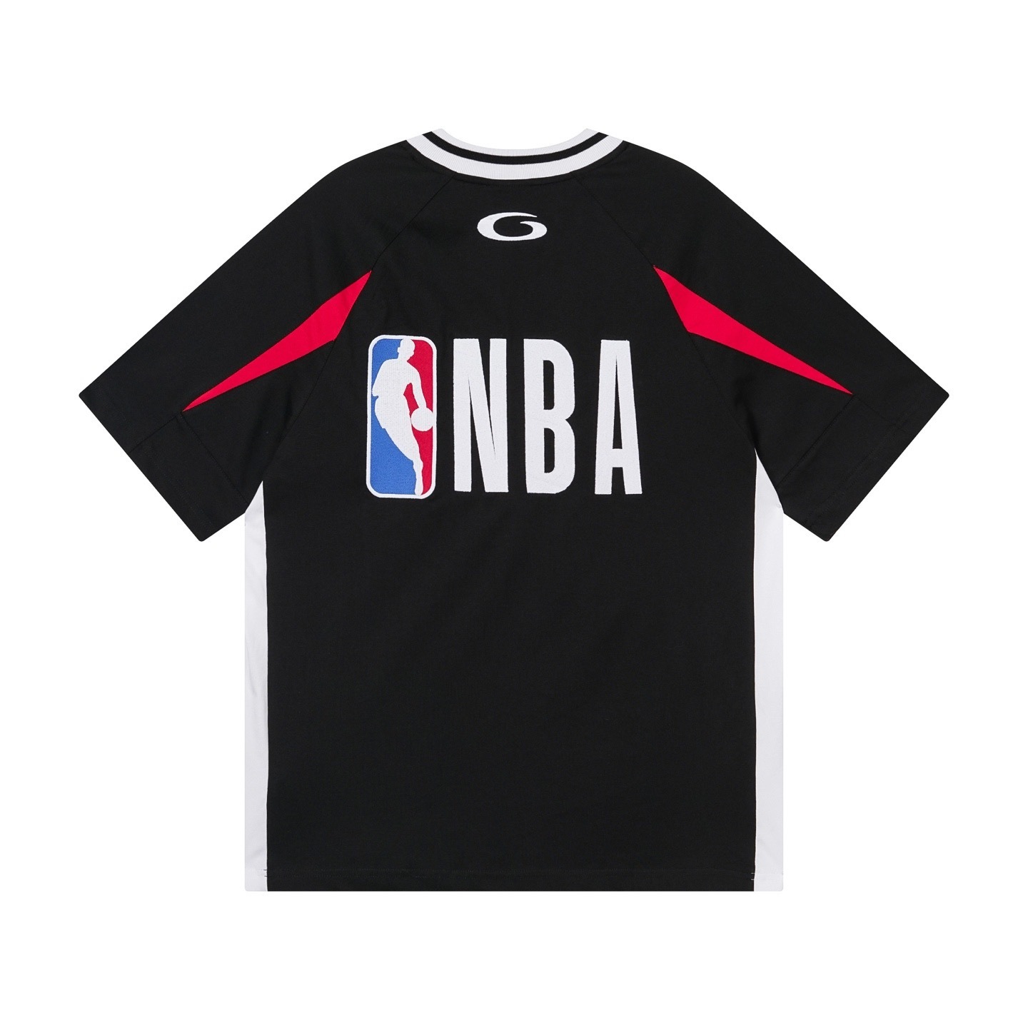 Balenciaga NBA Co-Branded Health Network Qversized Color Bocked T-shirt Black/White/Red