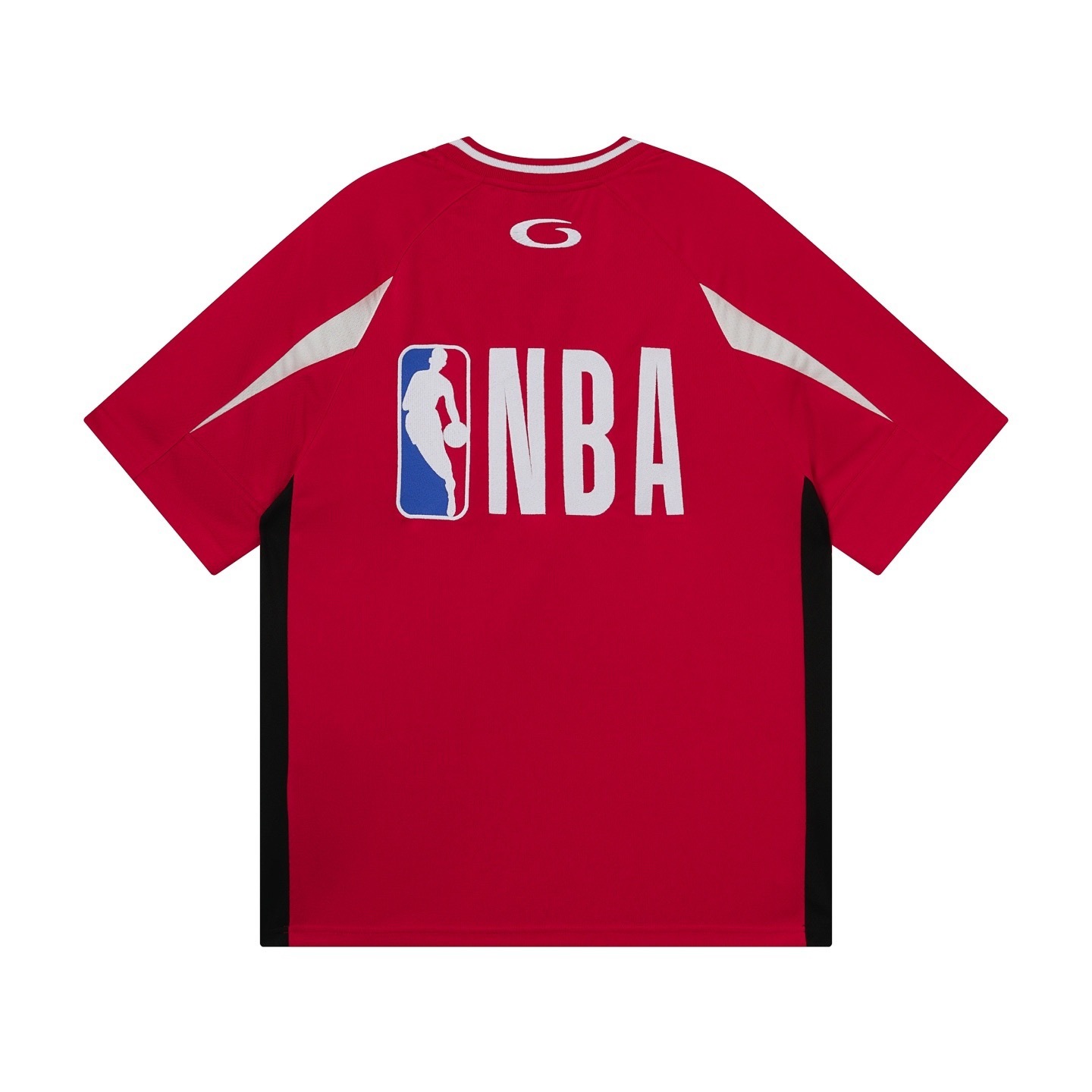 Balenciaga NBA Co-Branded Health Network Qversized Color Bocked T-shirt Black/White/Red