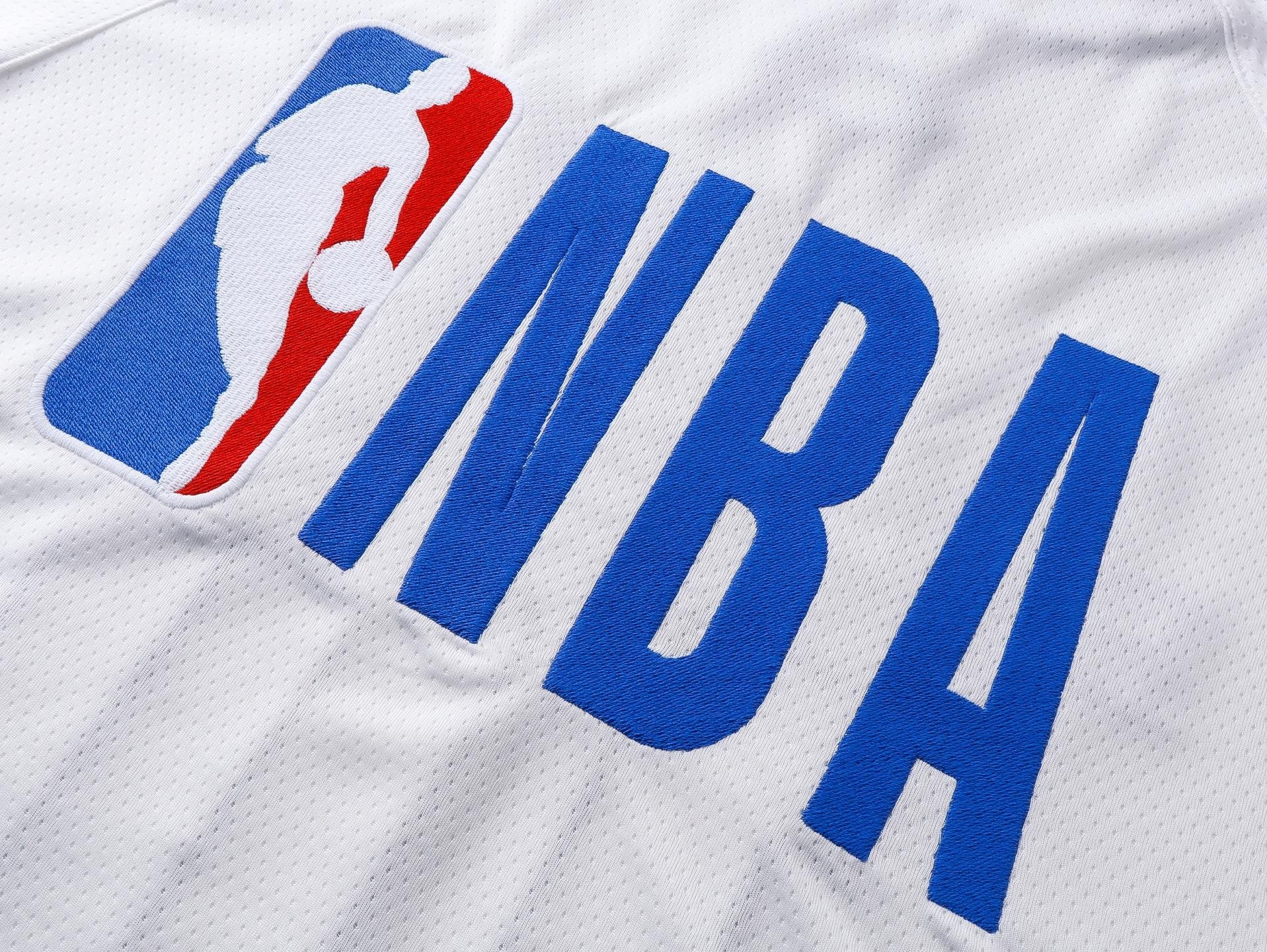 Balenciaga NBA Co-Branded Health Network Qversized Color Bocked T-shirt Black/White/Red