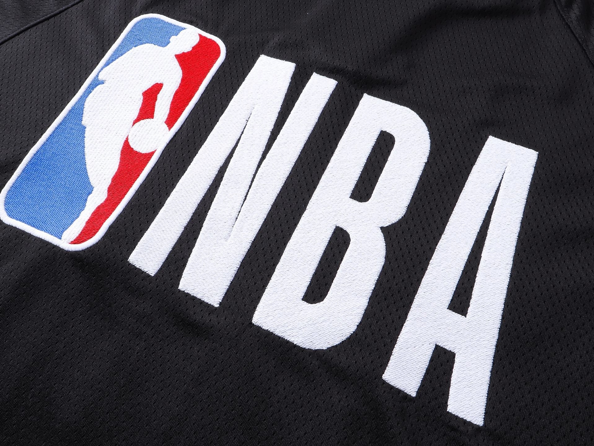 Balenciaga NBA Co-Branded Health Network Qversized Color Bocked T-shirt Black/White/Red