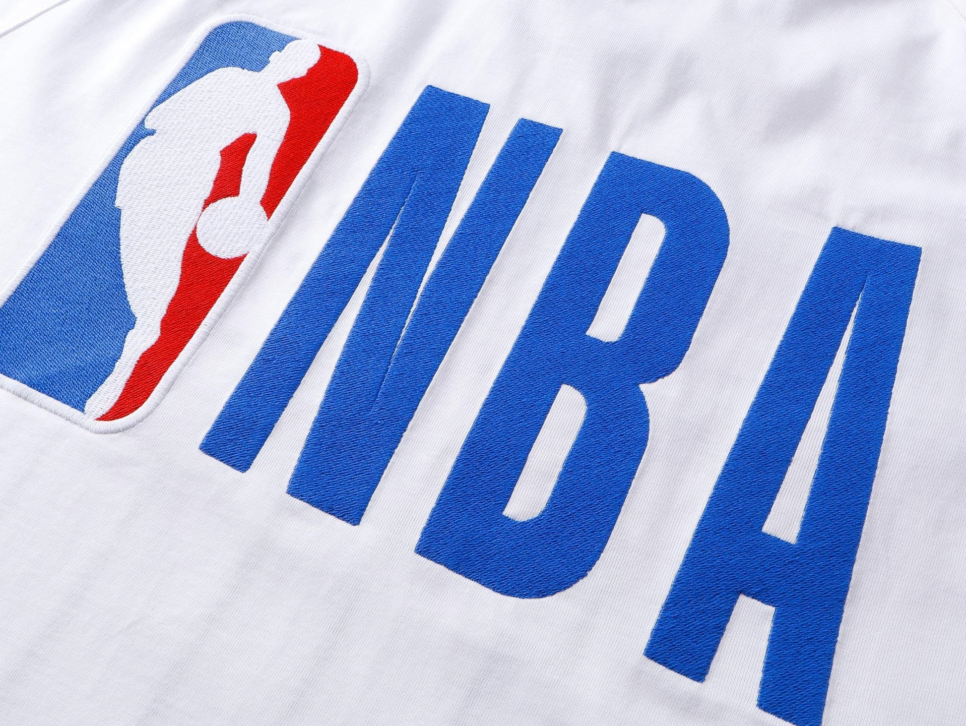 Balenciaga NBA Collab Health Mesh & Color-Block Long-Sleeve T-Shirt Black/Red/White