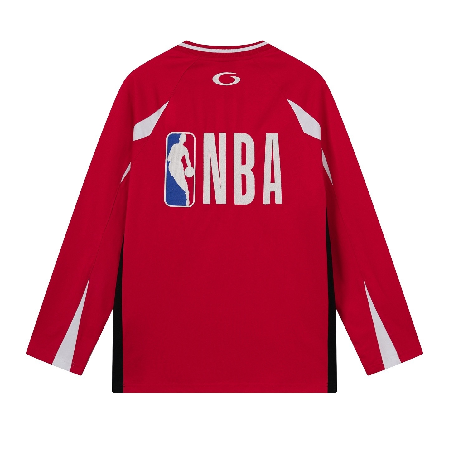 Balenciaga NBA Collab Health Mesh & Color-Block Long-Sleeve T-Shirt Black/Red/White
