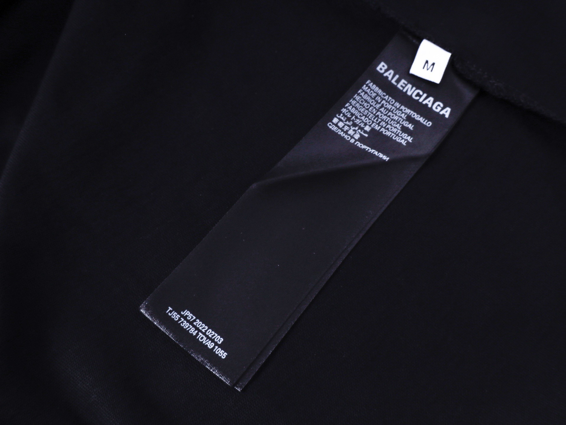 Balenciaga Paris Eiffel Tower Printed T-shirt Black