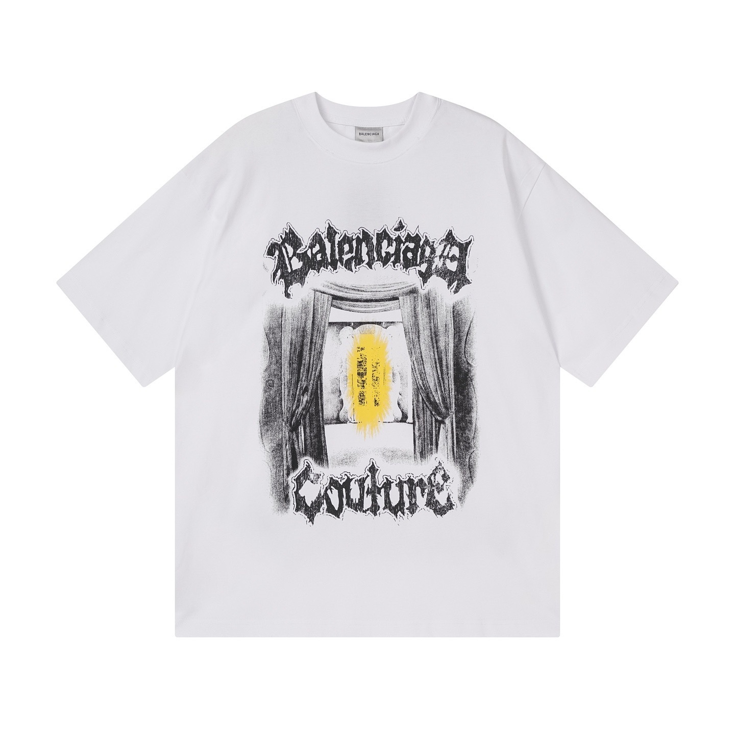 Balenciaga Salon De Couture Artwork Print T-shirt Black/White