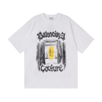 Balenciaga Salon De Couture Artwork Print T-shirt Black/White 02