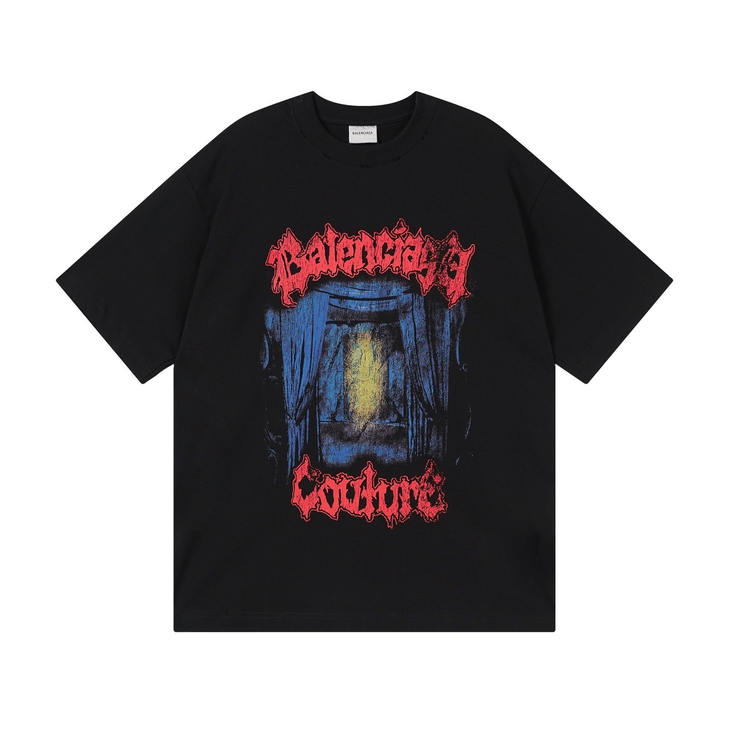 Balenciaga Salon De Couture Artwork Print T-shirt Black/White