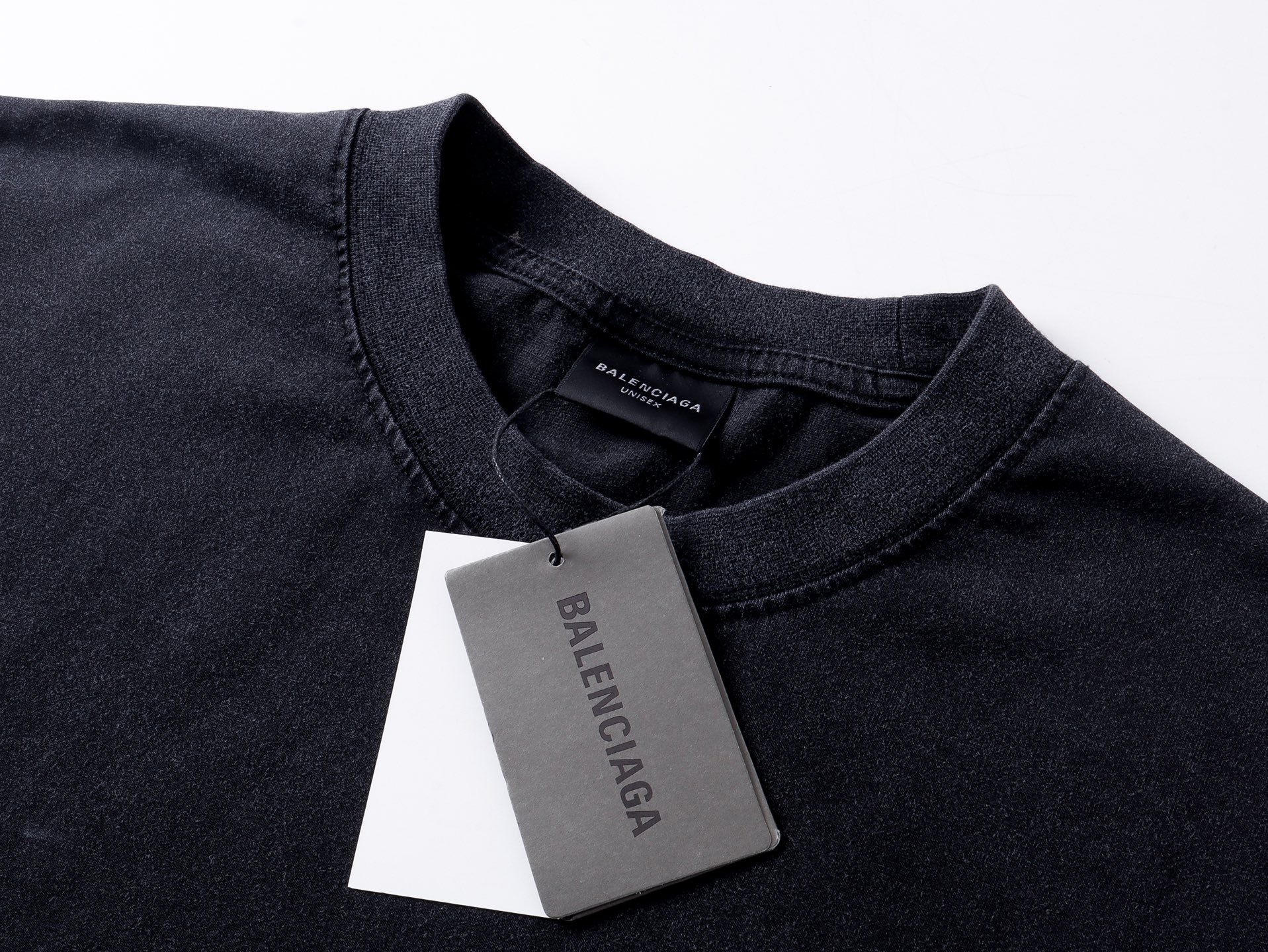 Balenciaga Smoke Print T-Shirt Black