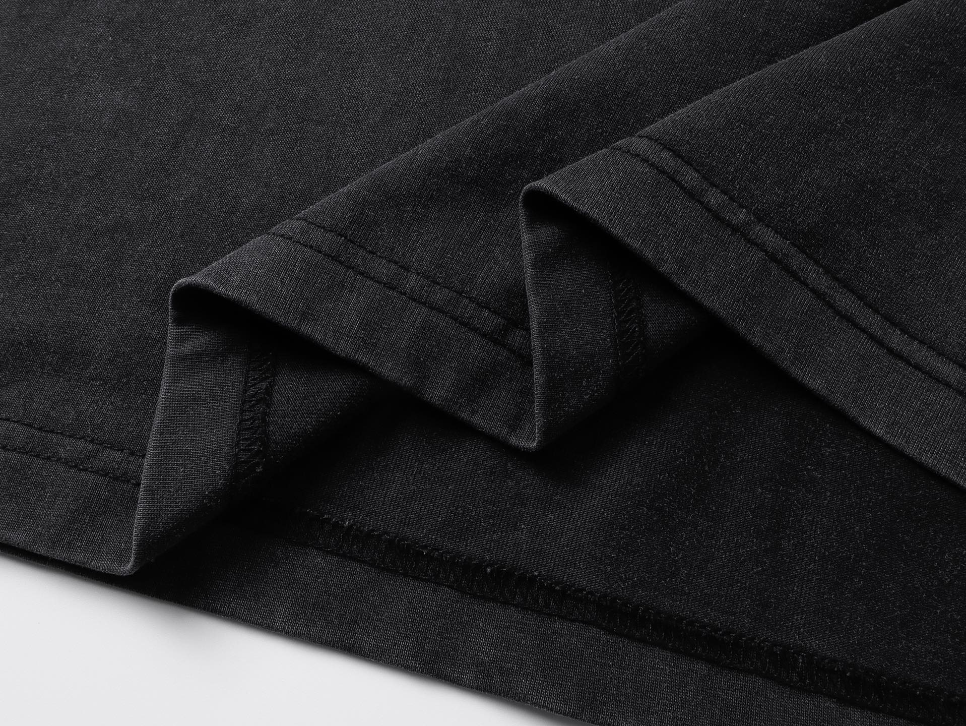 Balenciaga Washed & Distressed T-Shirt With 3B Artistic Webbing Accents Sleeves Black/Apricot