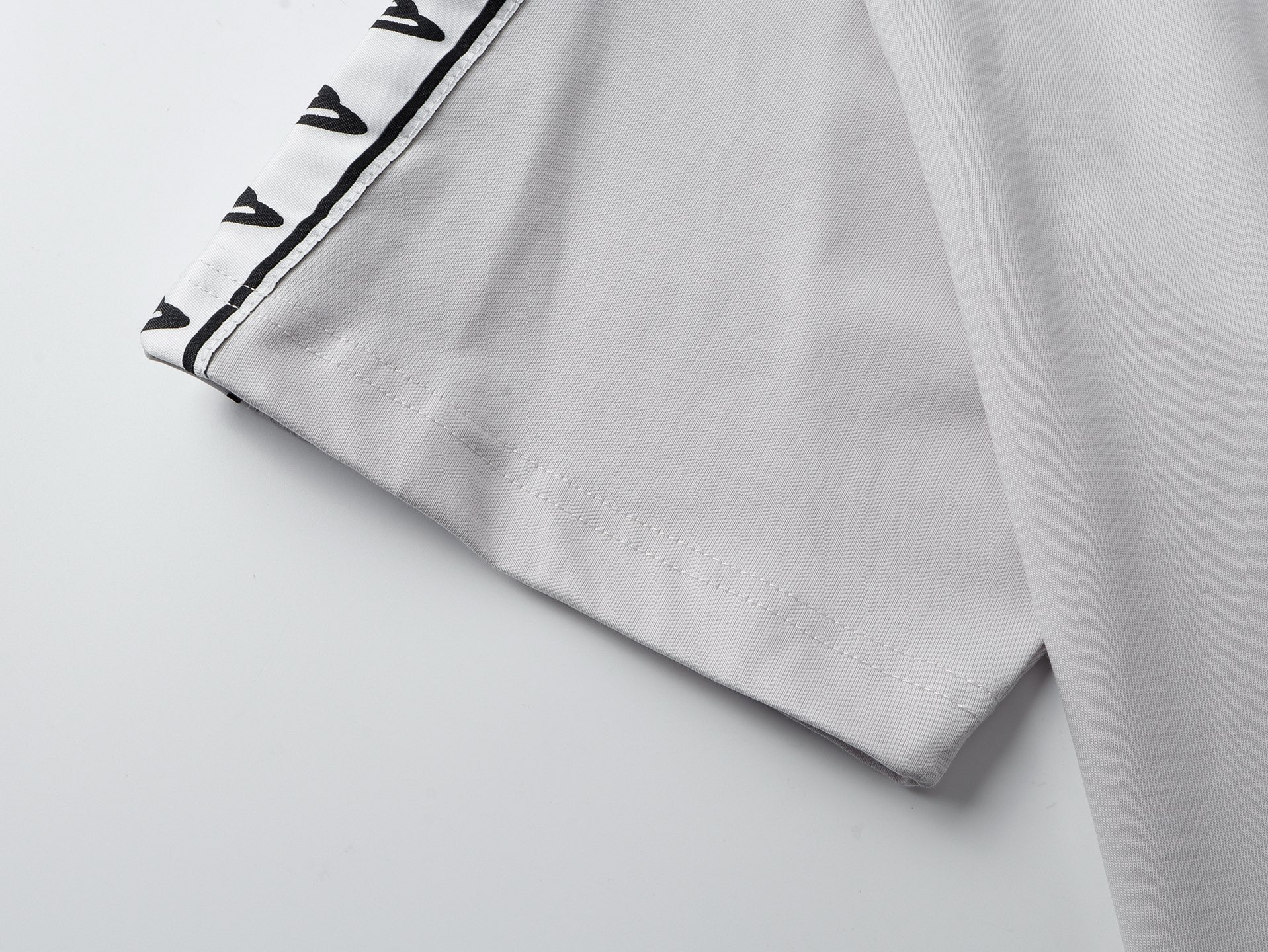 Balenciaga Washed & Distressed T-Shirt With 3B Artistic Webbing Accents Sleeves Black/Apricot