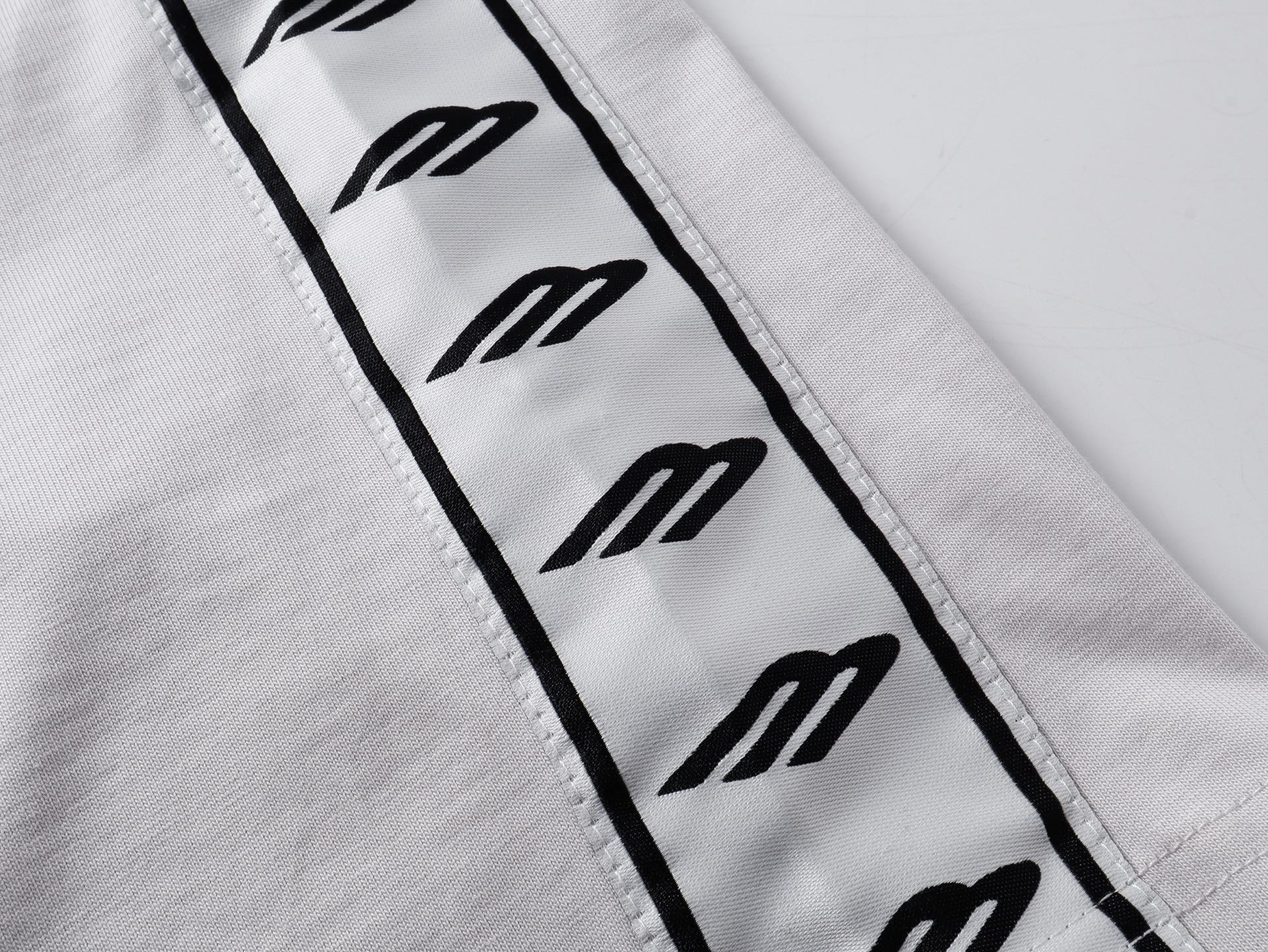 Balenciaga Washed & Distressed T-Shirt With 3B Artistic Webbing Accents Sleeves Black/Apricot