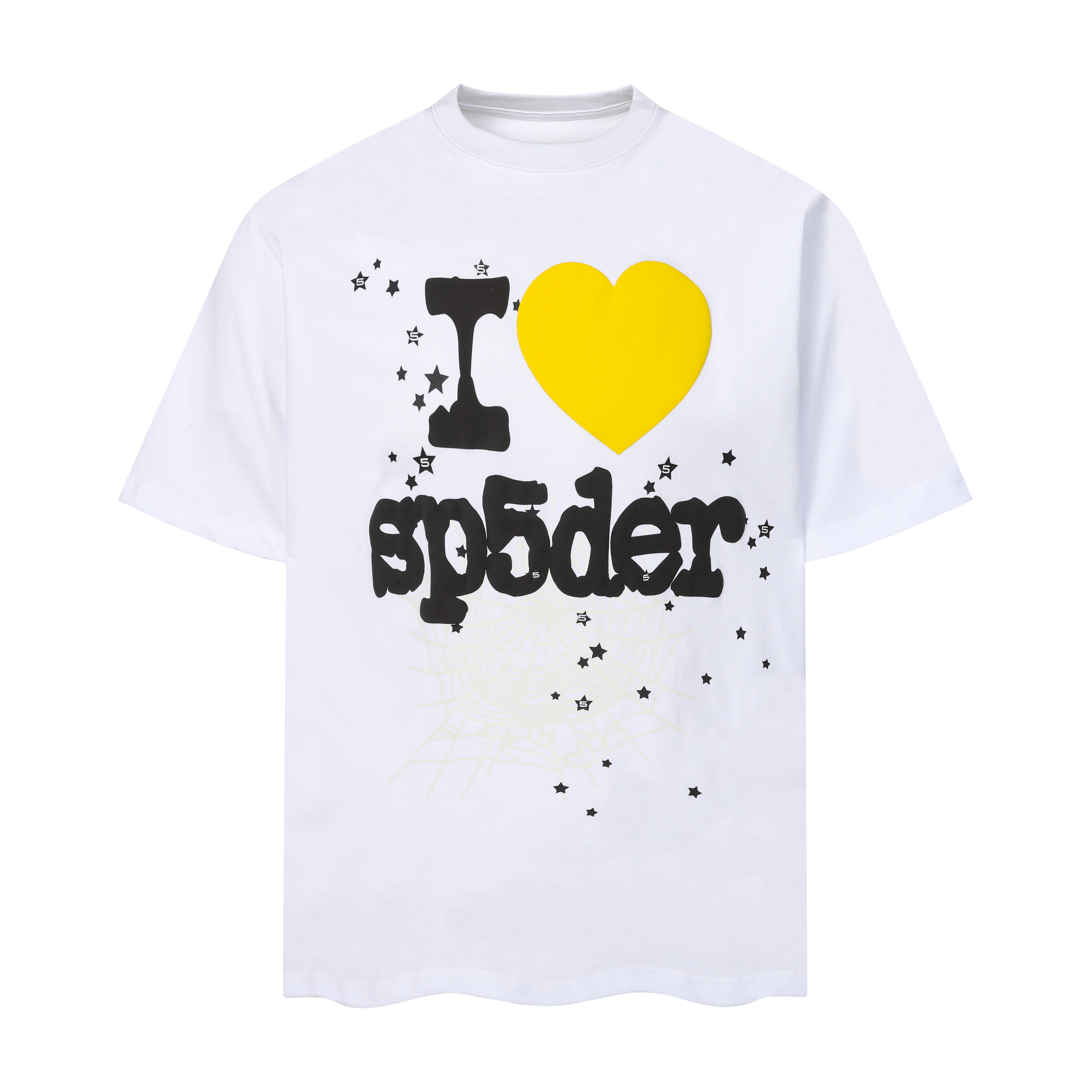 Sp5der I Heart SP5DER T-shirt T001 Black/Blue/White
