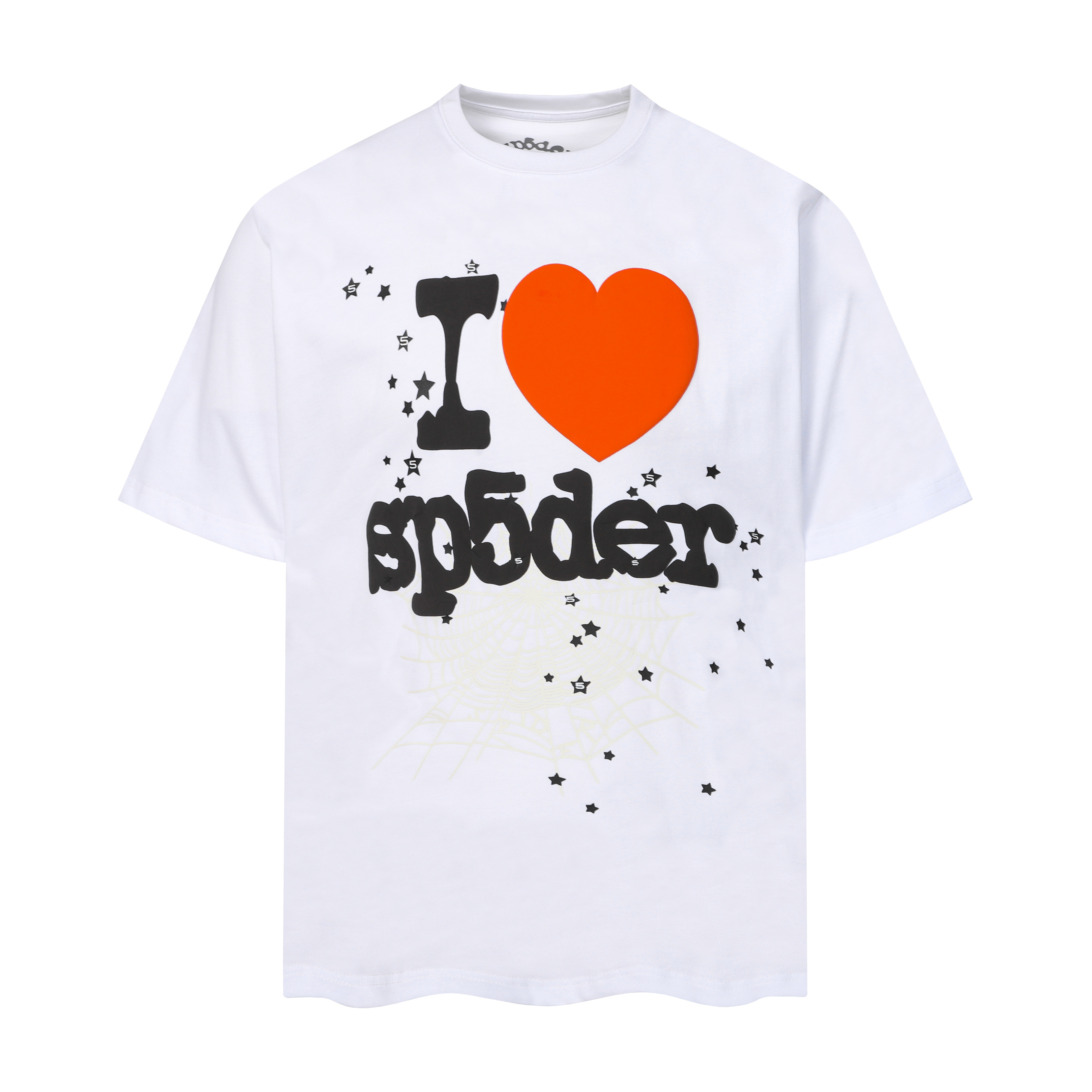Sp5der I Heart SP5DER T-shirt T001 Black/Blue/White