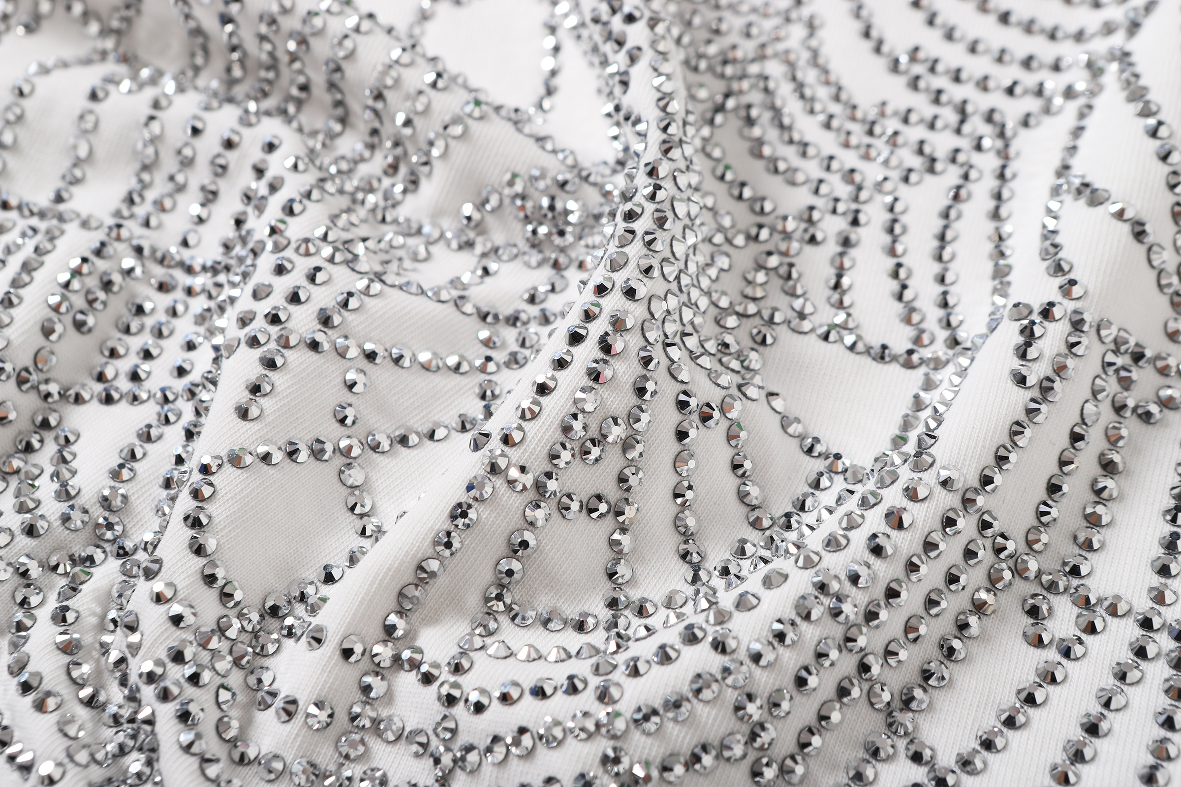 Sp5der Rhinestone T-shirt T014 Black/White