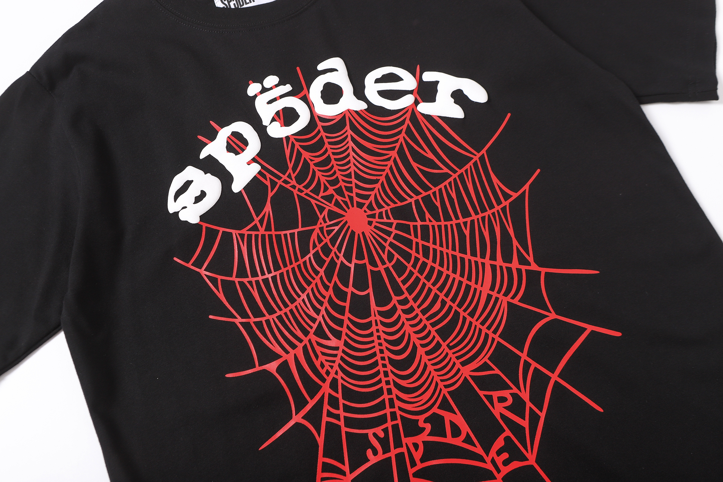 Sp5der T-shirt T002 Black/White/Khaki