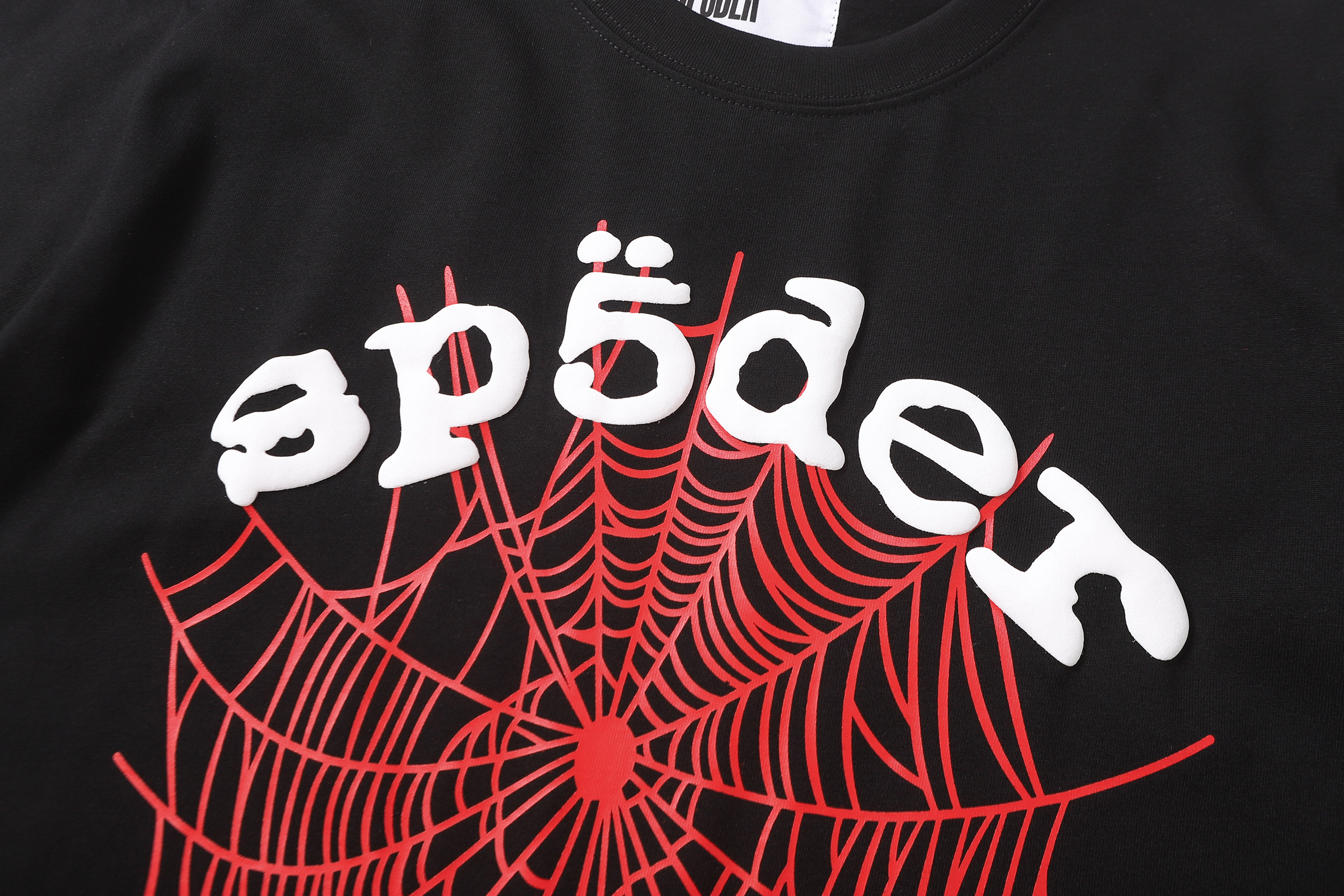 Sp5der T-shirt T002 Black/White/Khaki