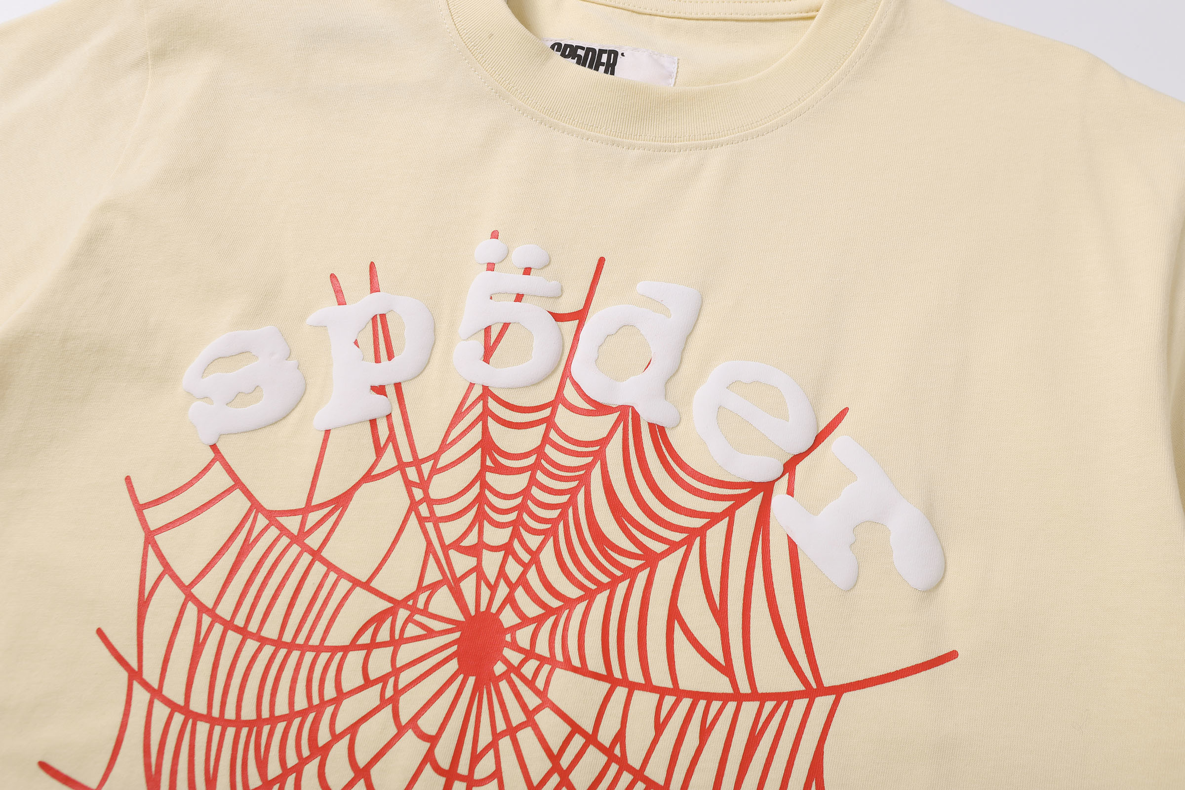 Sp5der T-shirt T002 Black/White/Khaki